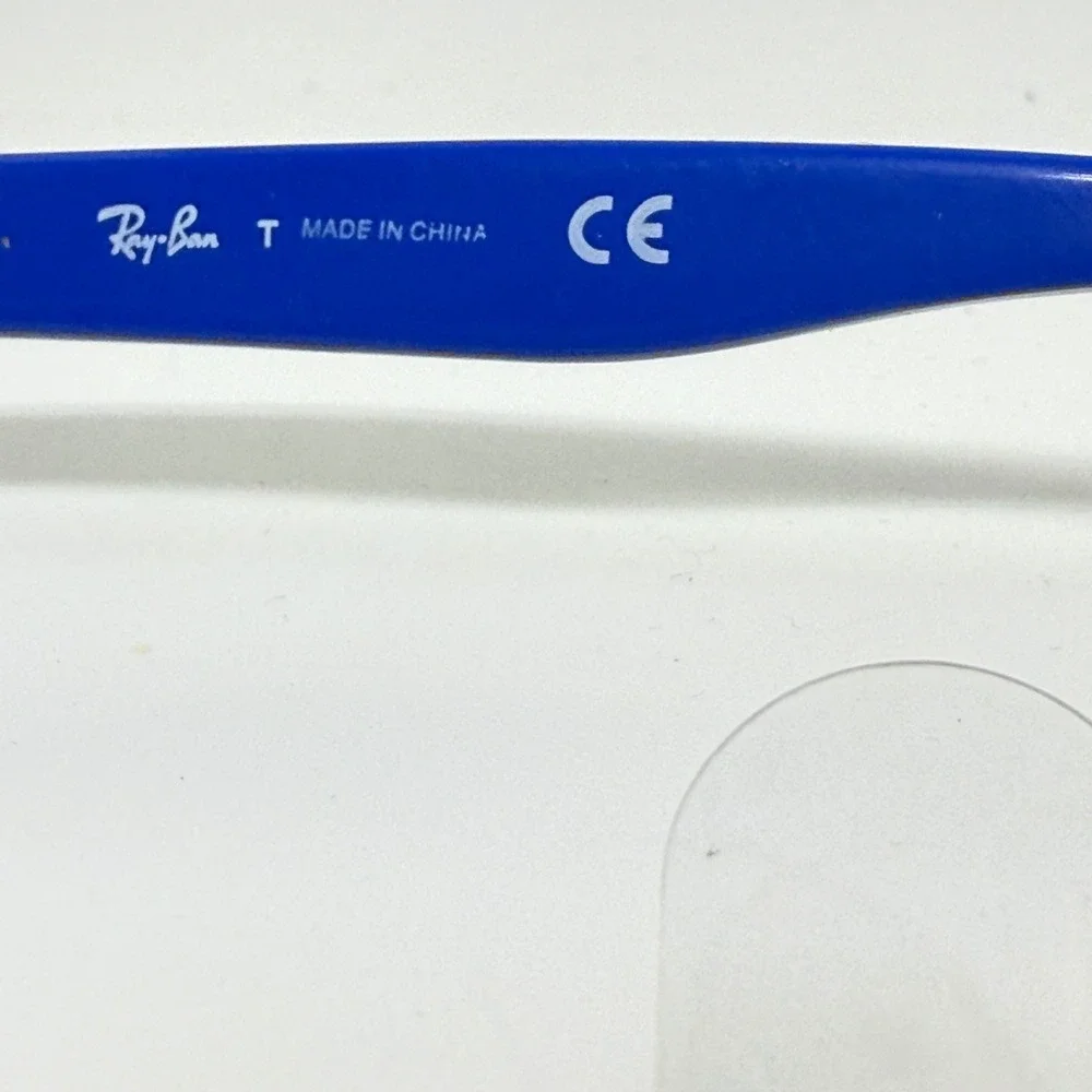 Ray-Ban Kids Blue Neon Green Rectangular Eyeglasses RB 1535 3600 48-16 130 21718